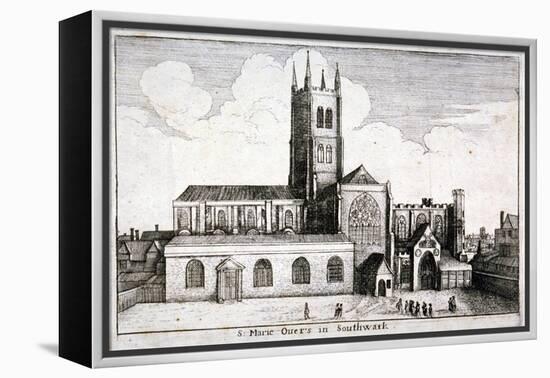 St Mary Overie's Church, Southwark, London, 1647-Wenceslaus Hollar-Framed Premier Image Canvas