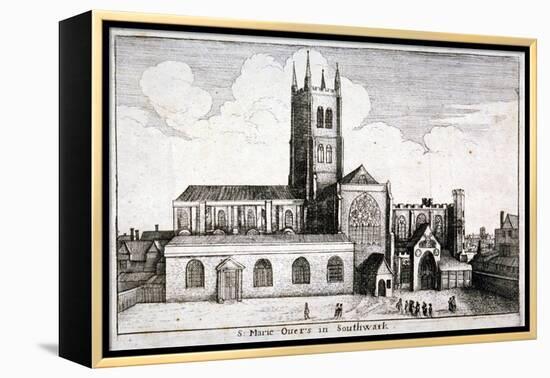 St Mary Overie's Church, Southwark, London, 1647-Wenceslaus Hollar-Framed Premier Image Canvas