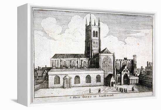 St Mary Overie's Church, Southwark, London, 1647-Wenceslaus Hollar-Framed Premier Image Canvas