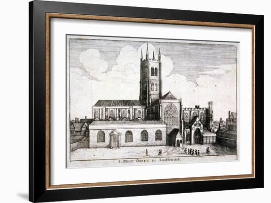 St Mary Overie's Church, Southwark, London, 1647-Wenceslaus Hollar-Framed Giclee Print