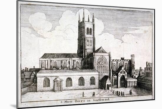 St Mary Overie's Church, Southwark, London, 1647-Wenceslaus Hollar-Mounted Giclee Print