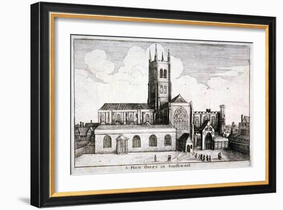 St Mary Overie's Church, Southwark, London, 1647-Wenceslaus Hollar-Framed Giclee Print