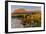 St. Mary River and Singleshot Mountain in autumn in Glacier National Park, Montana, USA-Chuck Haney-Framed Photographic Print