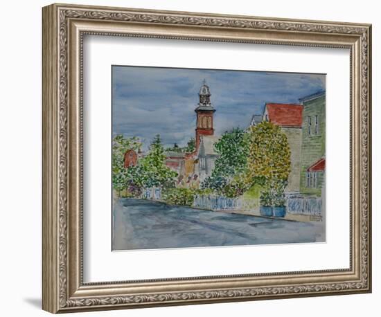 St. Mary S Church, Spring, 2019 (Watercolor)-Anthony Butera-Framed Giclee Print