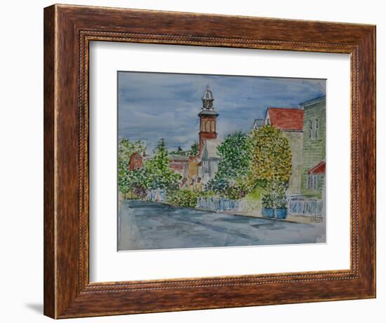 St. Mary S Church, Spring, 2019 (Watercolor)-Anthony Butera-Framed Giclee Print