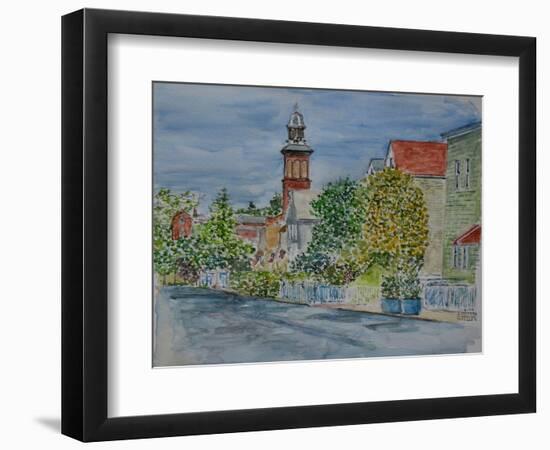 St. Mary S Church, Spring, 2019 (Watercolor)-Anthony Butera-Framed Giclee Print