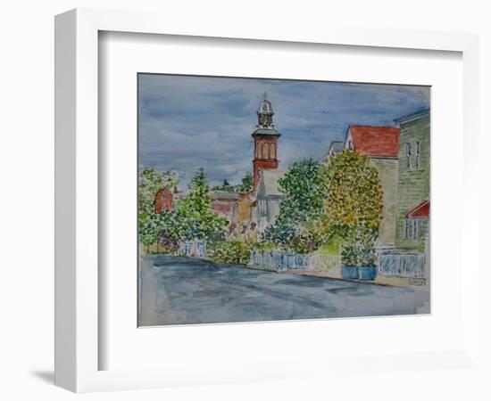 St. Mary S Church, Spring, 2019 (Watercolor)-Anthony Butera-Framed Giclee Print