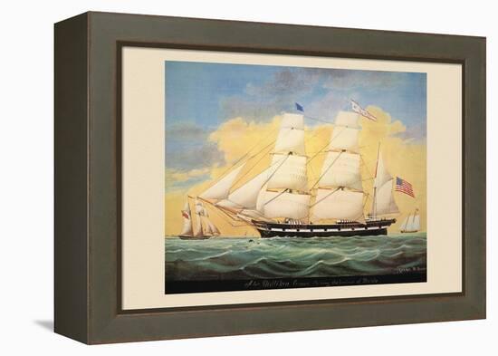 St. Mary's Entering the Harbour of Mobile-Evans-Framed Stretched Canvas