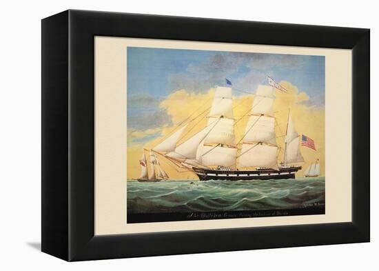 St. Mary's Entering the Harbour of Mobile-Evans-Framed Stretched Canvas