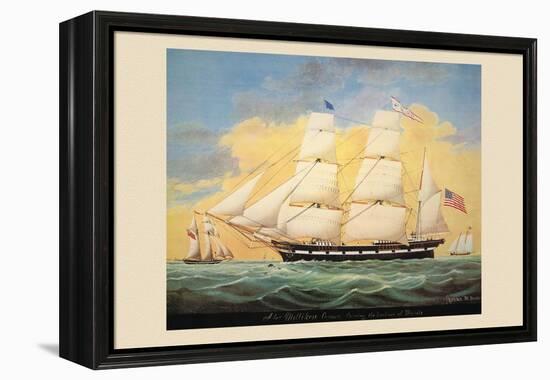 St. Mary's Entering the Harbour of Mobile-Evans-Framed Stretched Canvas