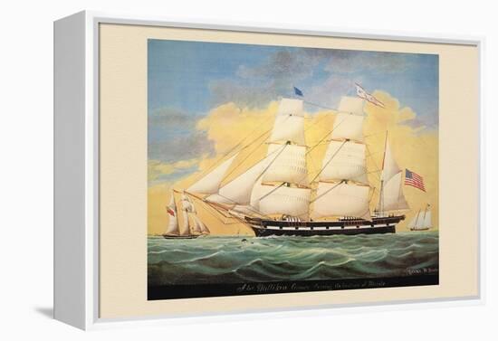 St. Mary's Entering the Harbour of Mobile-Evans-Framed Stretched Canvas