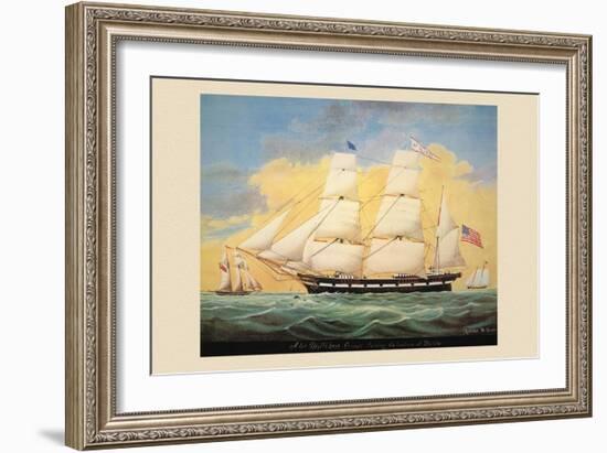 St. Mary's Entering the Harbour of Mobile-Evans-Framed Art Print