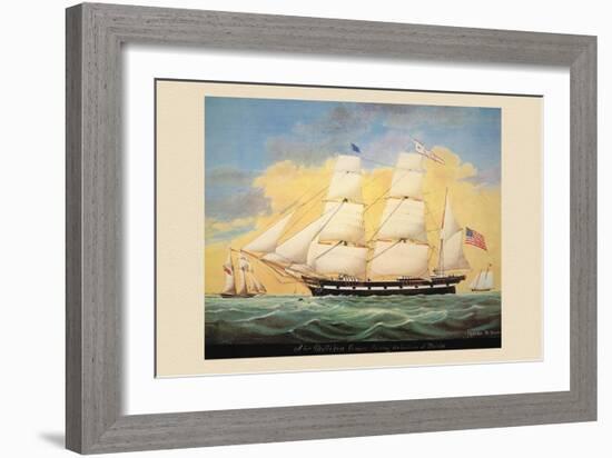 St. Mary's Entering the Harbour of Mobile-Evans-Framed Art Print