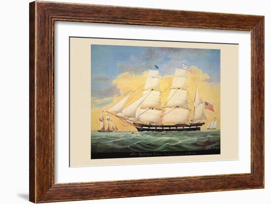 St. Mary's Entering the Harbour of Mobile-Evans-Framed Art Print