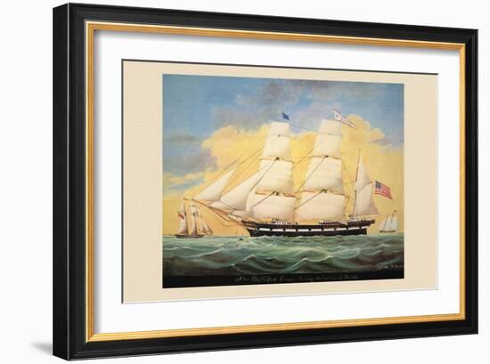 St. Mary's Entering the Harbour of Mobile-Evans-Framed Art Print