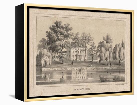 St. Mary's Hall, 1850-Thomas S. Sinclair-Framed Premier Image Canvas