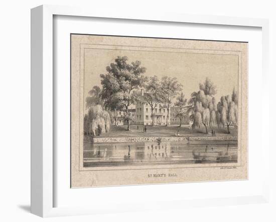 St. Mary's Hall, 1850-Thomas S. Sinclair-Framed Giclee Print