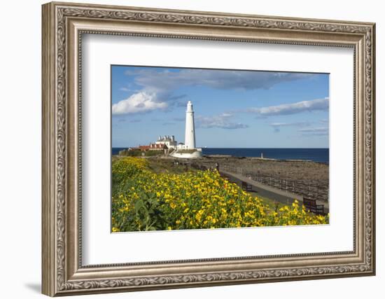 St. Mary's Lighthouse, Whitley Bay, Northumbria, England, United Kingdom, Europe-James Emmerson-Framed Photographic Print