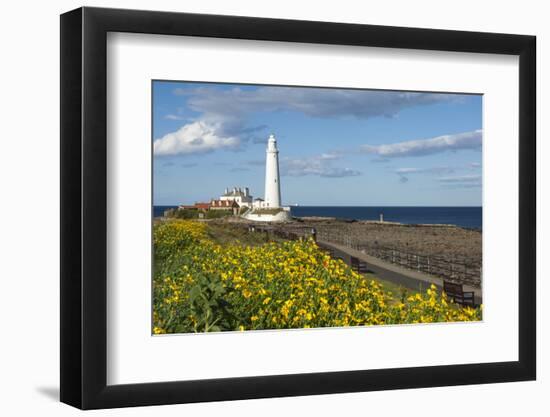 St. Mary's Lighthouse, Whitley Bay, Northumbria, England, United Kingdom, Europe-James Emmerson-Framed Photographic Print