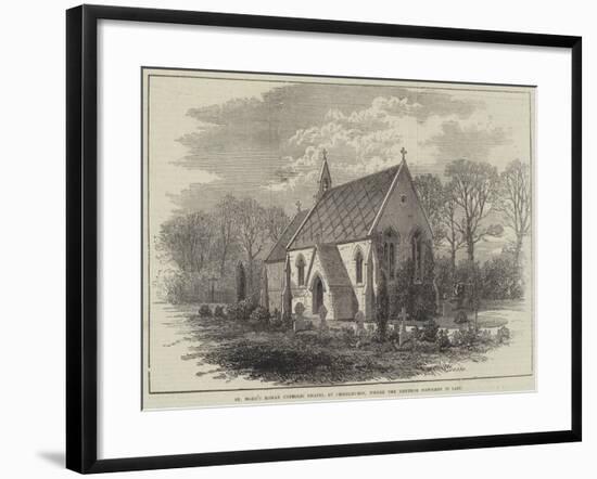 St Mary's Roman Catholic Chapel at Chiselhurst, Where the Emperor Napoleon Is Laid-null-Framed Giclee Print