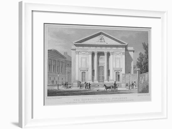 St Mary's Roman Catholic Church, Moorfields, City of London, 1827-Thomas Barber-Framed Giclee Print