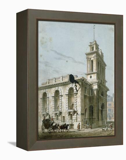 St. Mary Woolnoth: Lombard Street-George Sidney Shepherd-Framed Premier Image Canvas