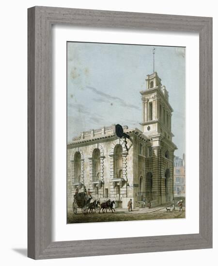 St. Mary Woolnoth: Lombard Street-George Sidney Shepherd-Framed Giclee Print