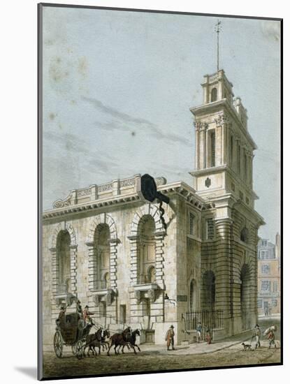 St. Mary Woolnoth: Lombard Street-George Sidney Shepherd-Mounted Giclee Print