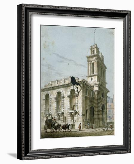 St. Mary Woolnoth: Lombard Street-George Sidney Shepherd-Framed Giclee Print