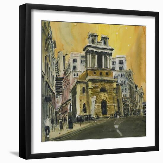 St Mary Woolnoth, The City London-Susan Brown-Framed Giclee Print