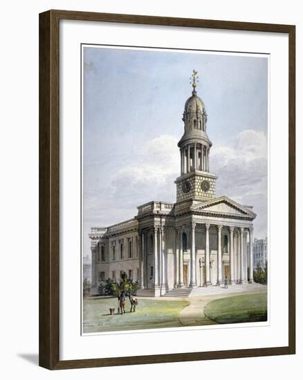 St Marylebone New Church, London, 1816-John Coney-Framed Giclee Print