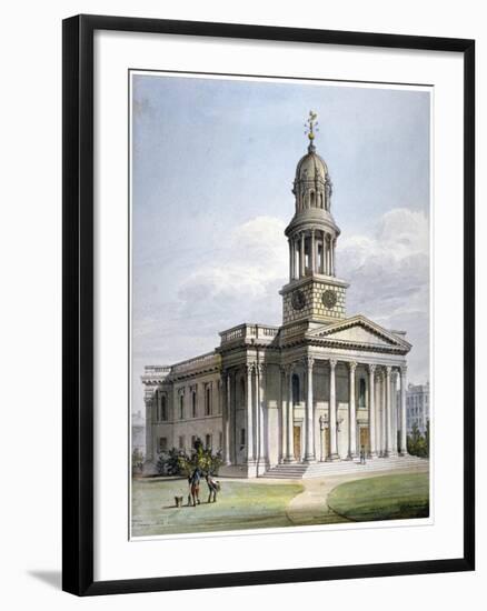 St Marylebone New Church, London, 1816-John Coney-Framed Giclee Print