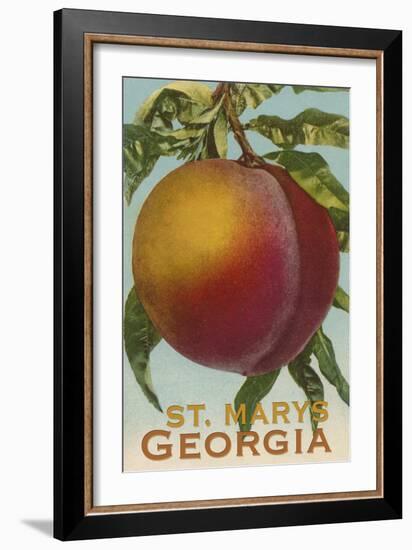 St. Marys, Georgia - Vintage Lithograph-Lantern Press-Framed Art Print