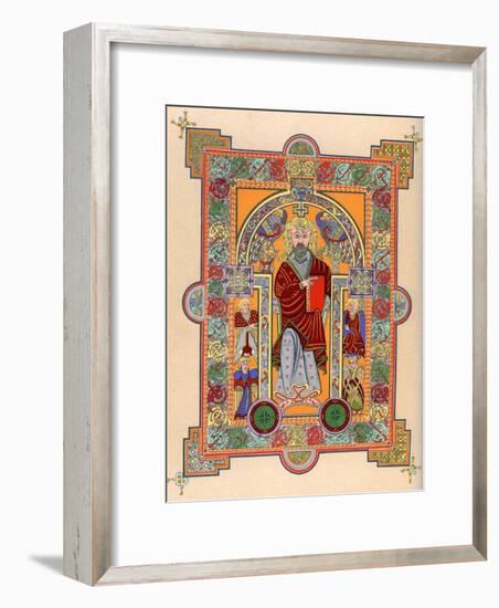 St Matthew, 7th Century-null-Framed Giclee Print