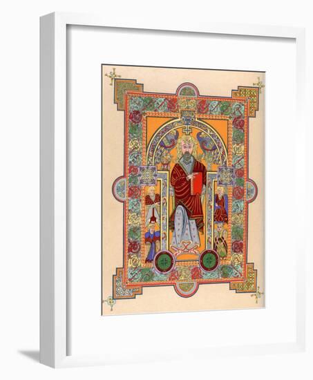 St Matthew, 7th Century-null-Framed Giclee Print