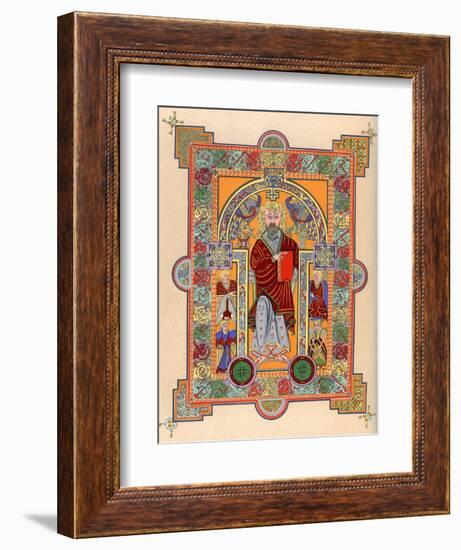 St Matthew, 7th Century-null-Framed Giclee Print