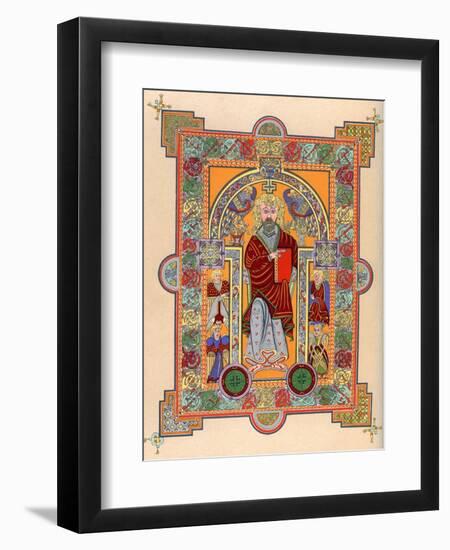 St Matthew, 7th Century-null-Framed Giclee Print