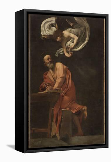 St. Matthew and the Angel-Caravaggio-Framed Premier Image Canvas