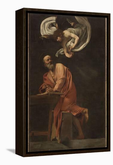 St. Matthew and the Angel-Caravaggio-Framed Premier Image Canvas