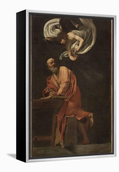 St. Matthew and the Angel-Caravaggio-Framed Premier Image Canvas