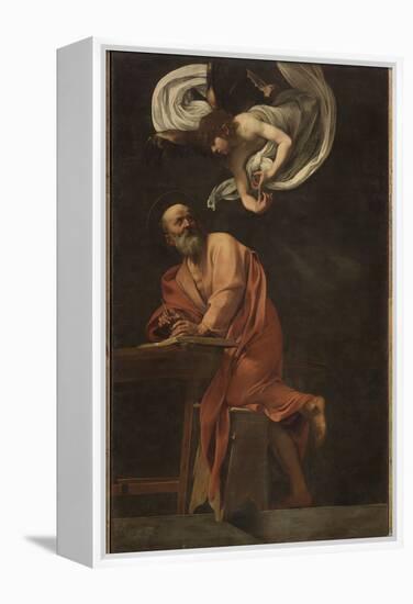 St. Matthew and the Angel-Caravaggio-Framed Premier Image Canvas