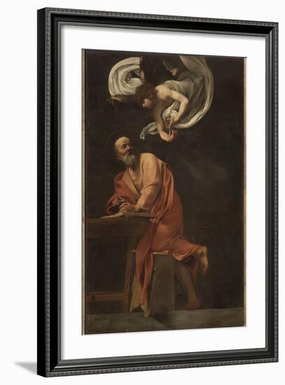 St. Matthew and the Angel-Caravaggio-Framed Giclee Print