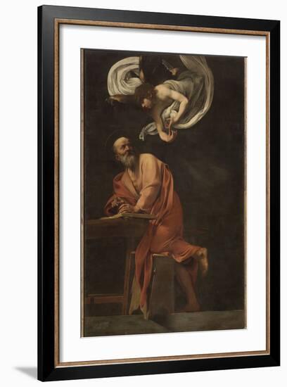 St. Matthew and the Angel-Caravaggio-Framed Giclee Print