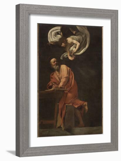 St. Matthew and the Angel-Caravaggio-Framed Giclee Print