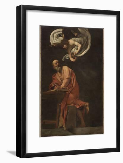 St. Matthew and the Angel-Caravaggio-Framed Giclee Print