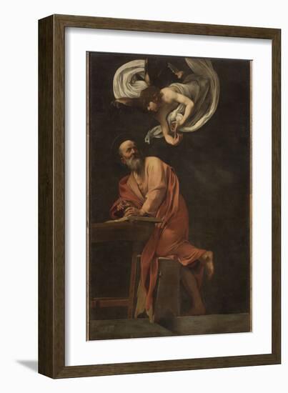 St. Matthew and the Angel-Caravaggio-Framed Giclee Print