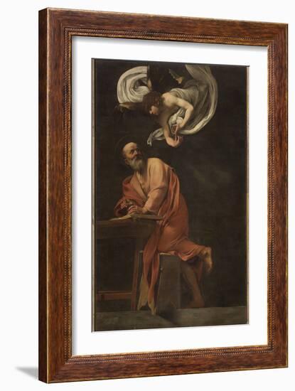 St. Matthew and the Angel-Caravaggio-Framed Giclee Print