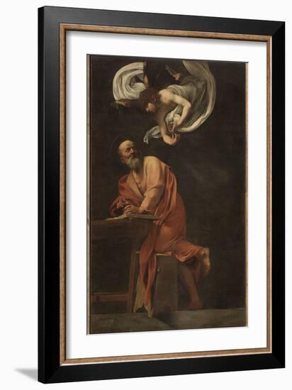 St. Matthew and the Angel-Caravaggio-Framed Giclee Print