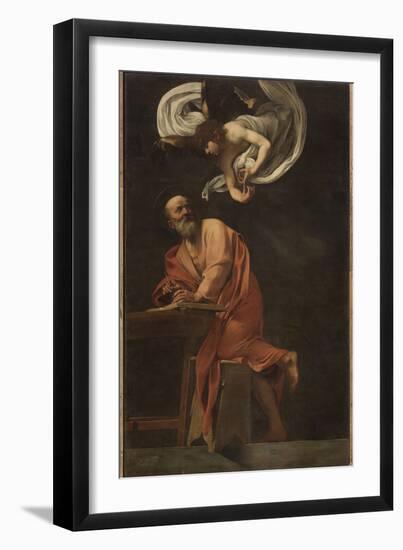 St. Matthew and the Angel-Caravaggio-Framed Giclee Print