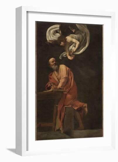 St. Matthew and the Angel-Caravaggio-Framed Giclee Print